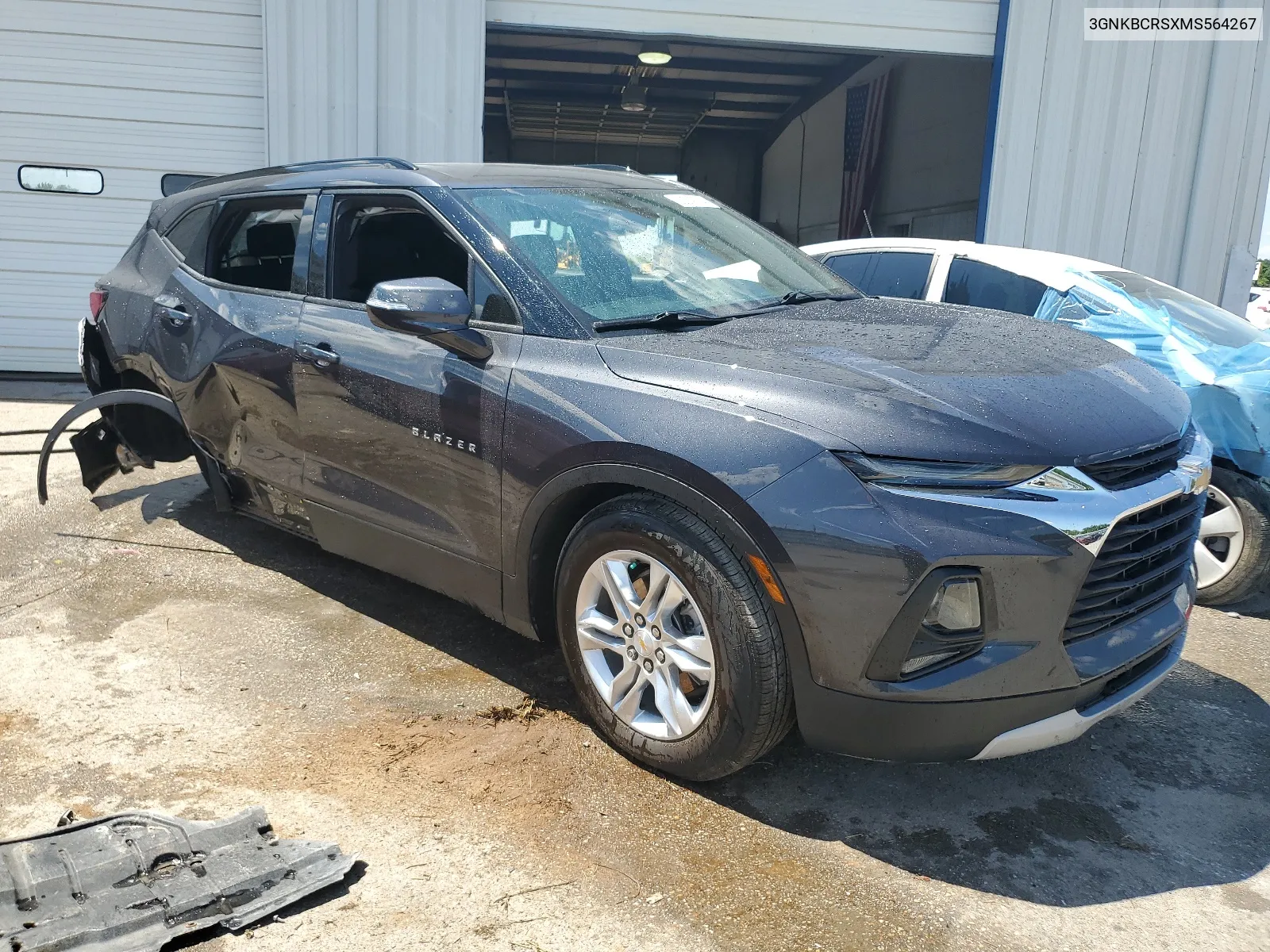 2021 Chevrolet Blazer 2Lt VIN: 3GNKBCRSXMS564267 Lot: 62309534