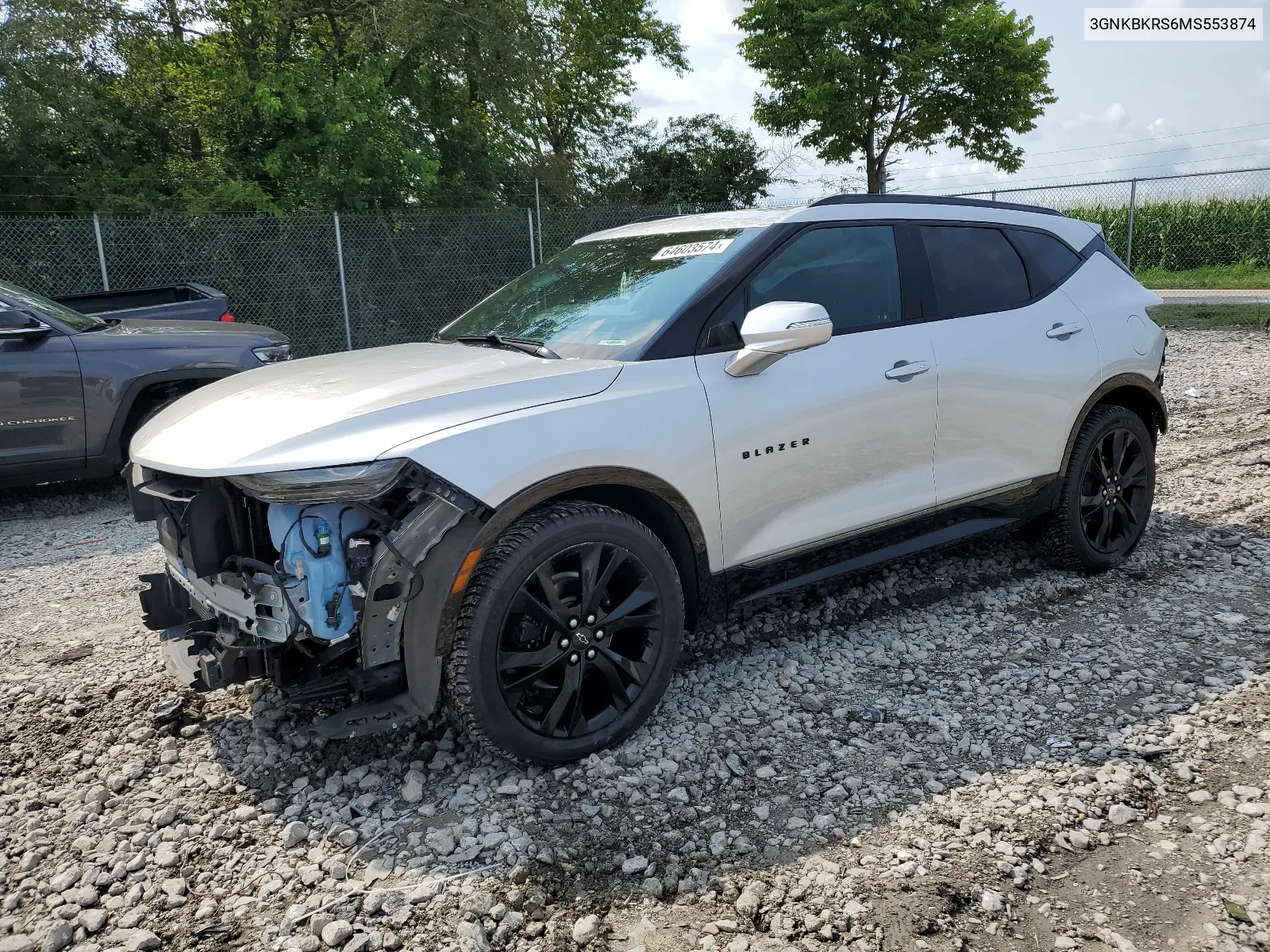 2021 Chevrolet Blazer Rs VIN: 3GNKBKRS6MS553874 Lot: 64603574