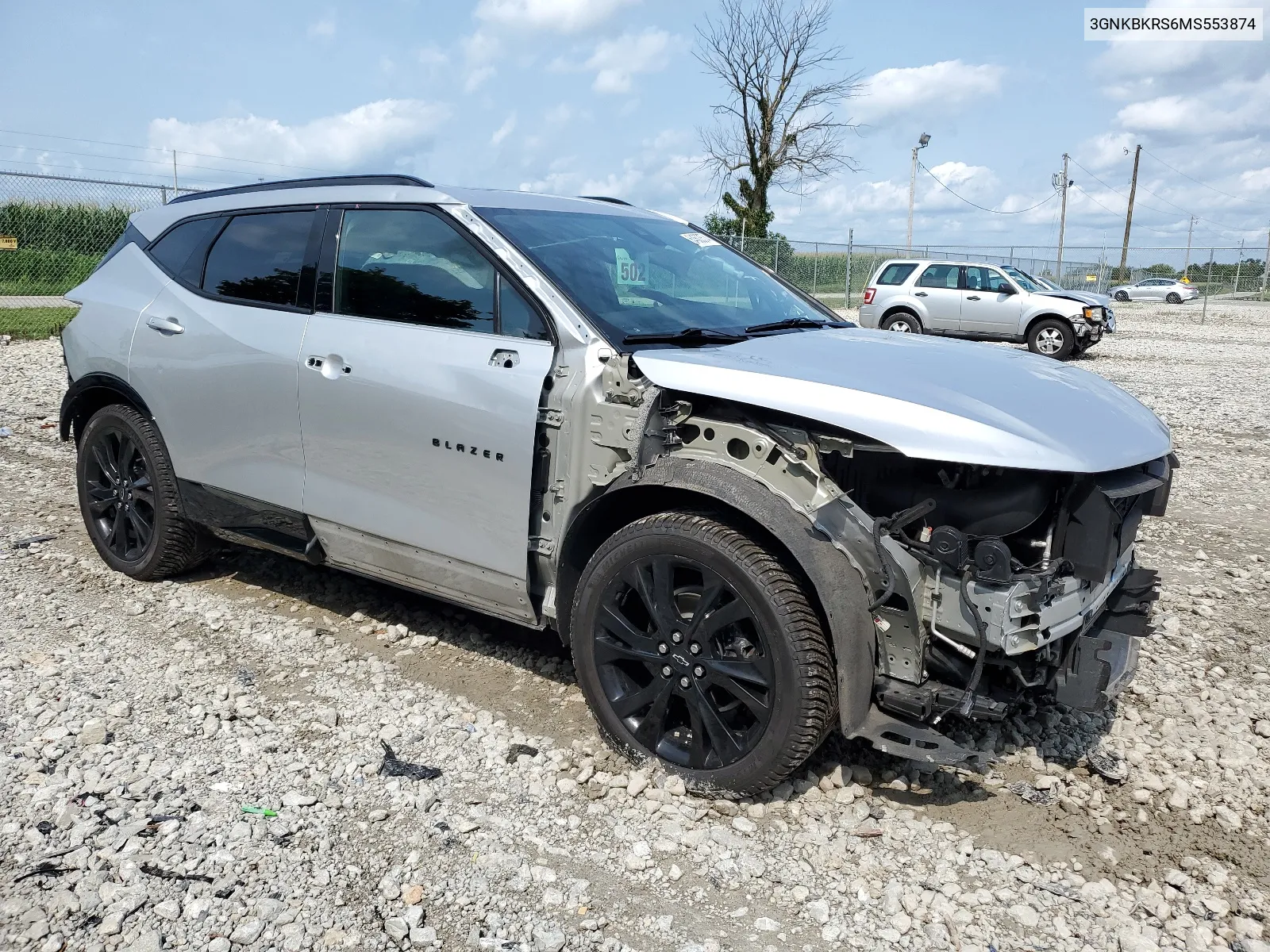 2021 Chevrolet Blazer Rs VIN: 3GNKBKRS6MS553874 Lot: 64603574