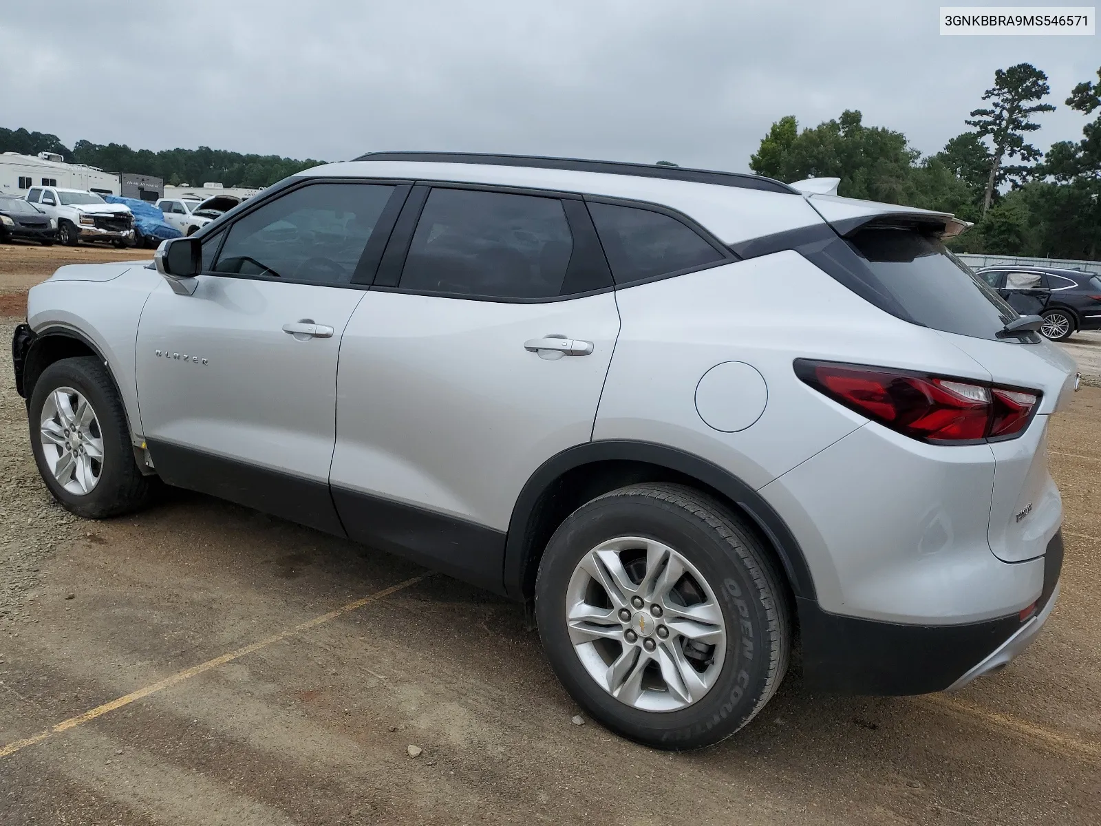 2021 Chevrolet Blazer 1Lt VIN: 3GNKBBRA9MS546571 Lot: 64669214