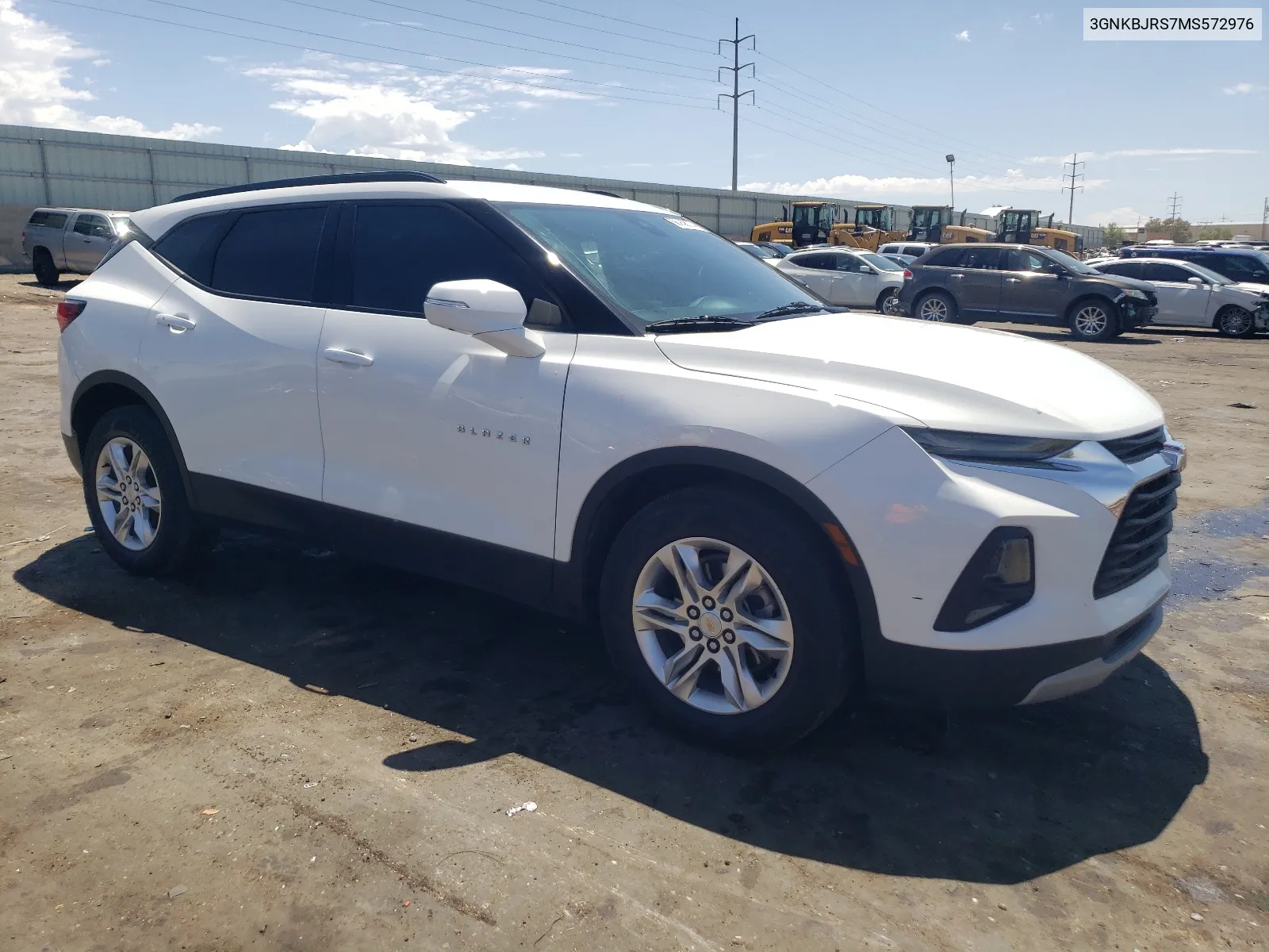 2021 Chevrolet Blazer 3Lt VIN: 3GNKBJRS7MS572976 Lot: 66332074