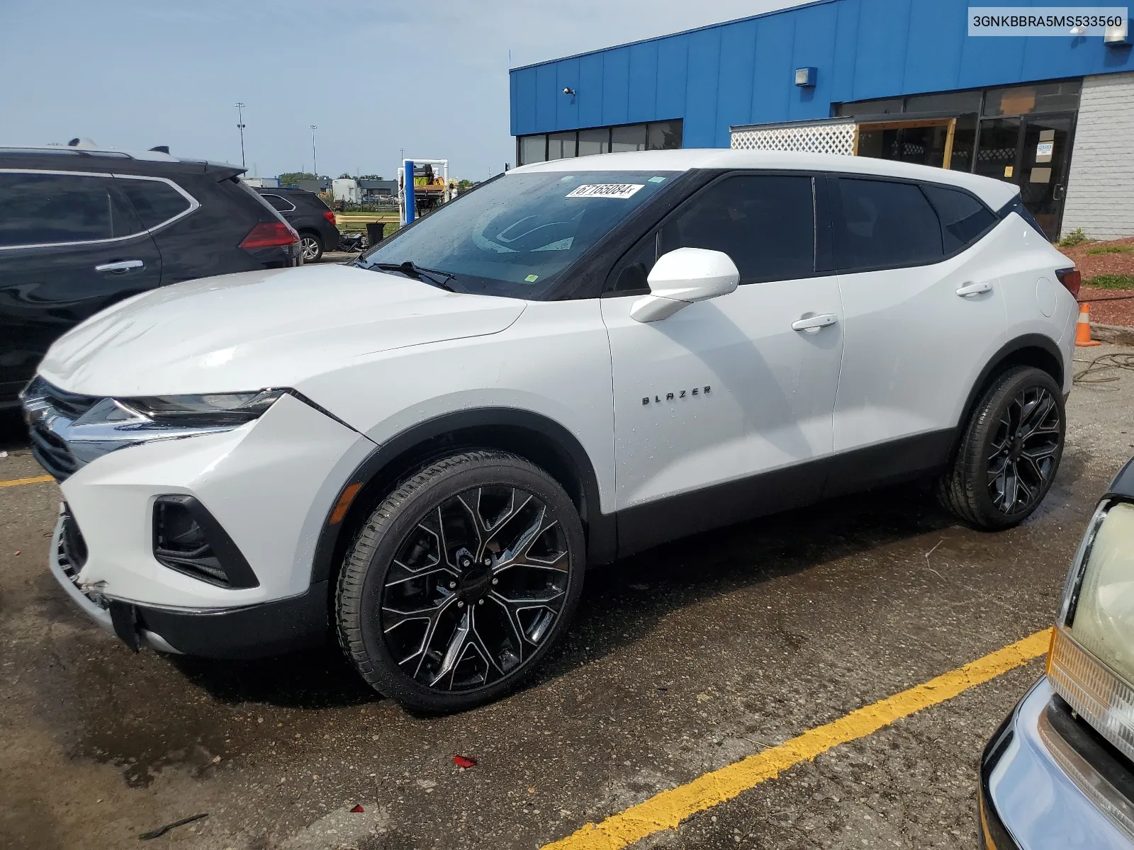 2021 Chevrolet Blazer 1Lt VIN: 3GNKBBRA5MS533560 Lot: 67165084