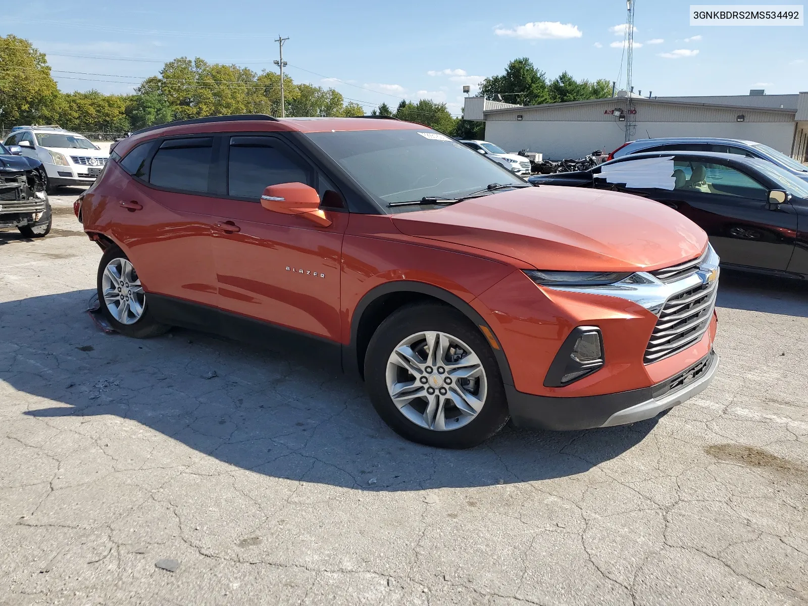 2021 Chevrolet Blazer 3Lt VIN: 3GNKBDRS2MS534492 Lot: 68661894