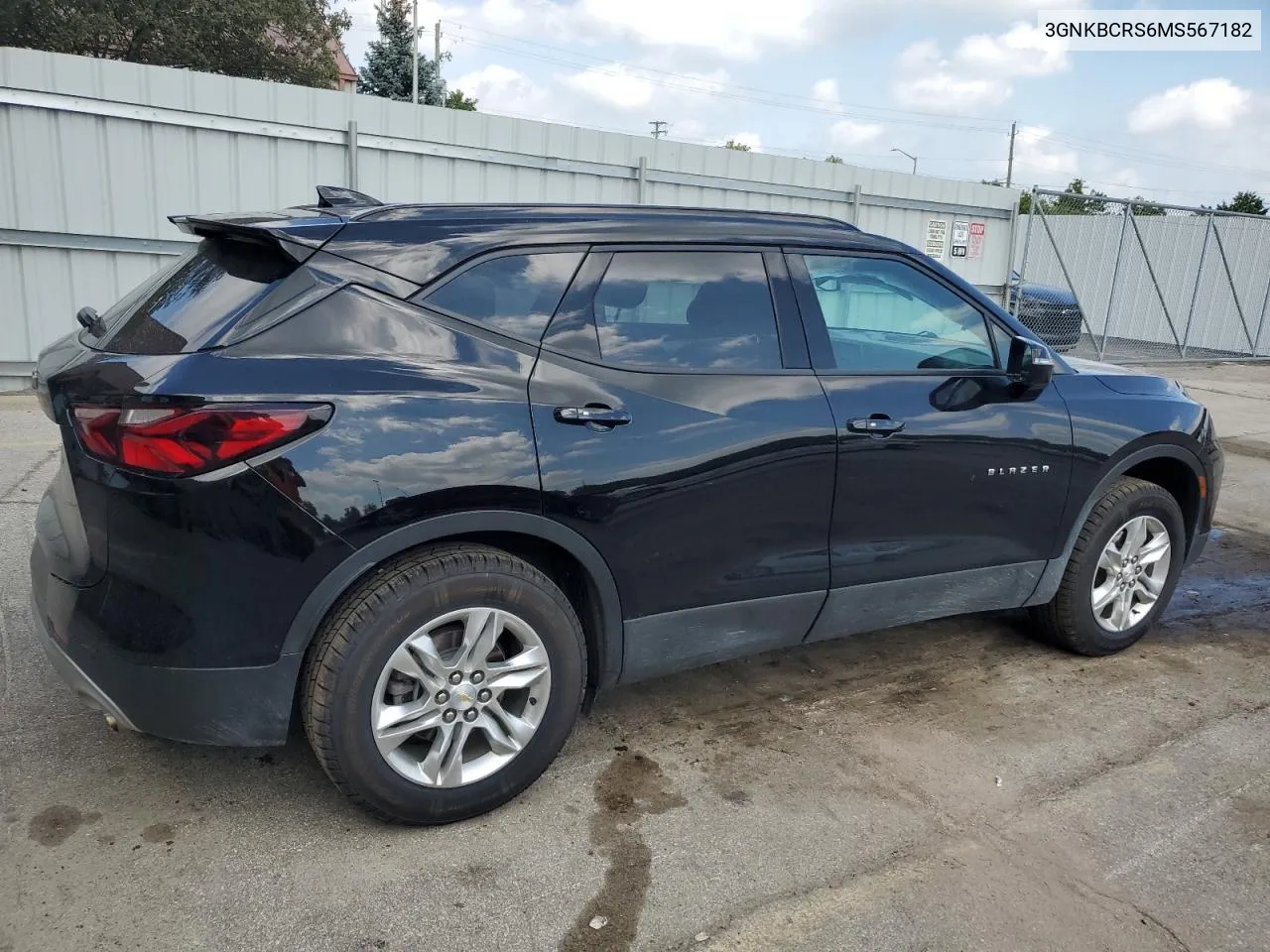 2021 Chevrolet Blazer 2Lt VIN: 3GNKBCRS6MS567182 Lot: 69665584