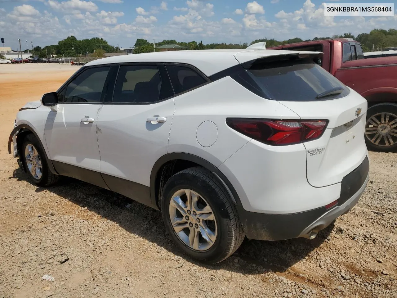 2021 Chevrolet Blazer 1Lt VIN: 3GNKBBRA1MS568404 Lot: 69765784