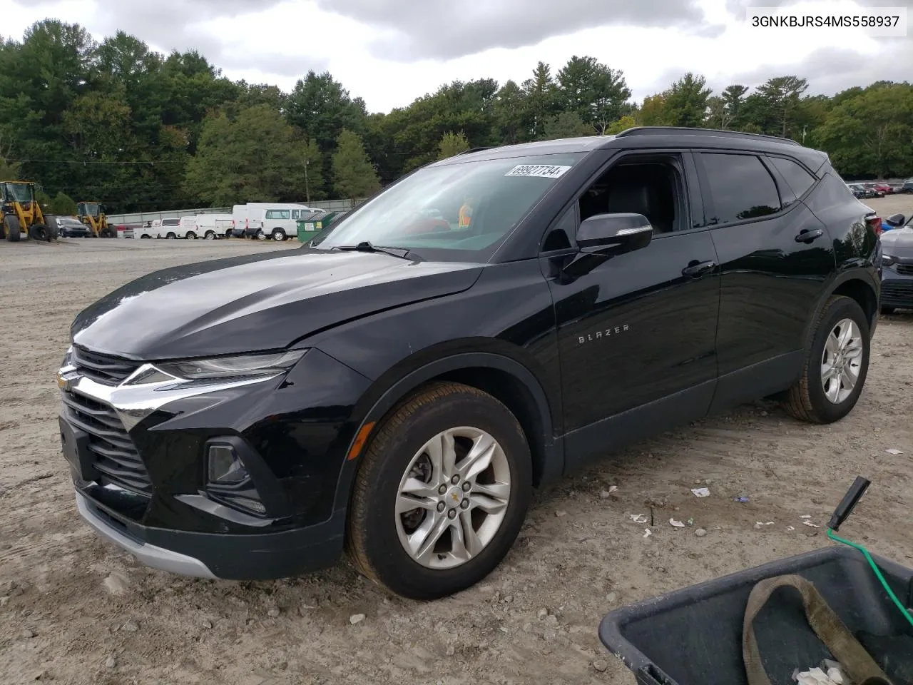 2021 Chevrolet Blazer 3Lt VIN: 3GNKBJRS4MS558937 Lot: 69927734