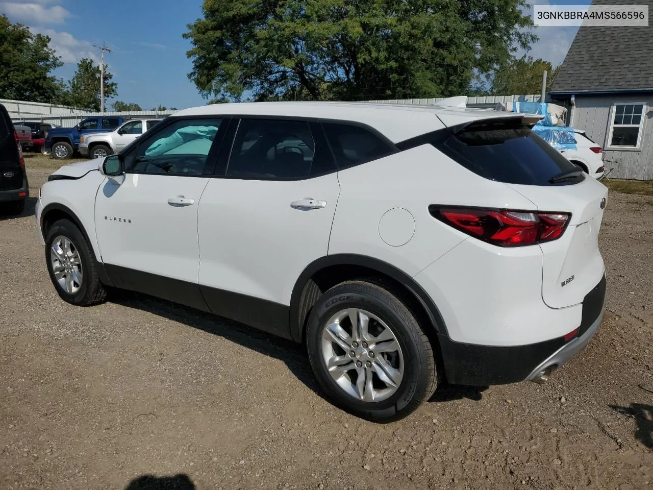 2021 Chevrolet Blazer 1Lt VIN: 3GNKBBRA4MS566596 Lot: 70000214