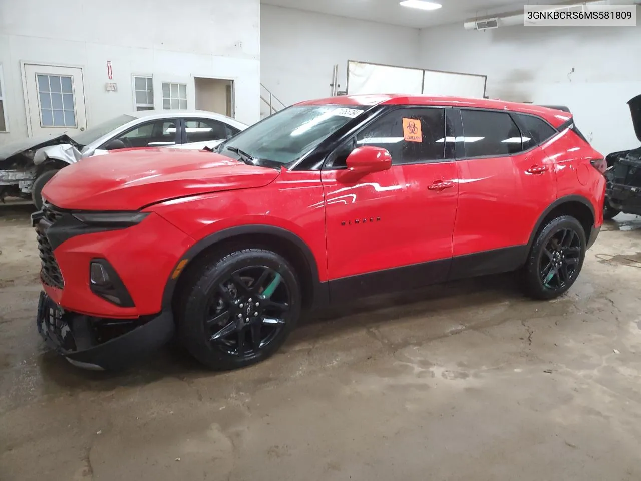 2021 Chevrolet Blazer 2Lt VIN: 3GNKBCRS6MS581809 Lot: 71065784