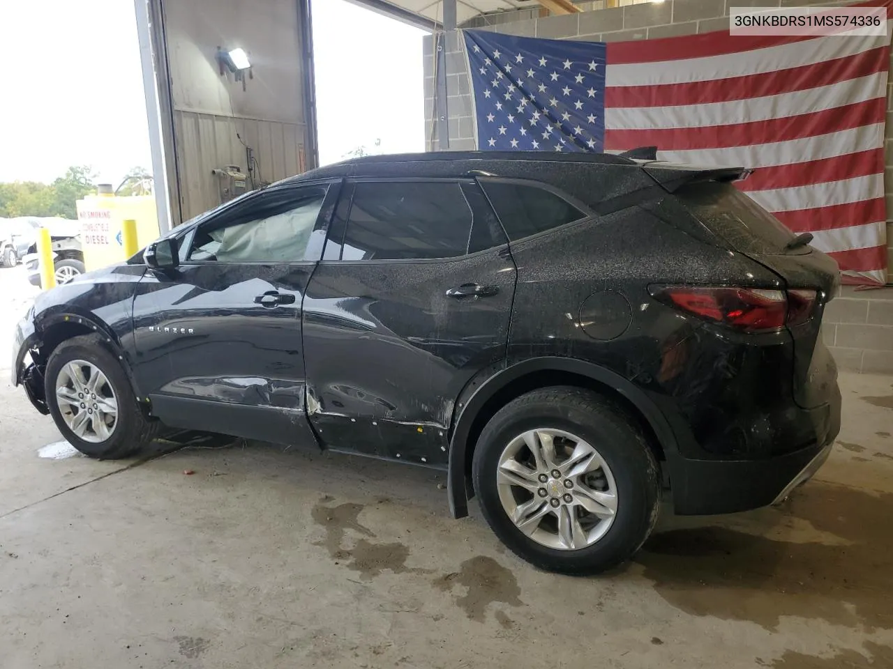 2021 Chevrolet Blazer 3Lt VIN: 3GNKBDRS1MS574336 Lot: 71083684