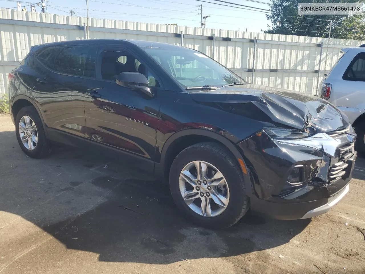 2021 Chevrolet Blazer 2Lt VIN: 3GNKBCR47MS561473 Lot: 71090514