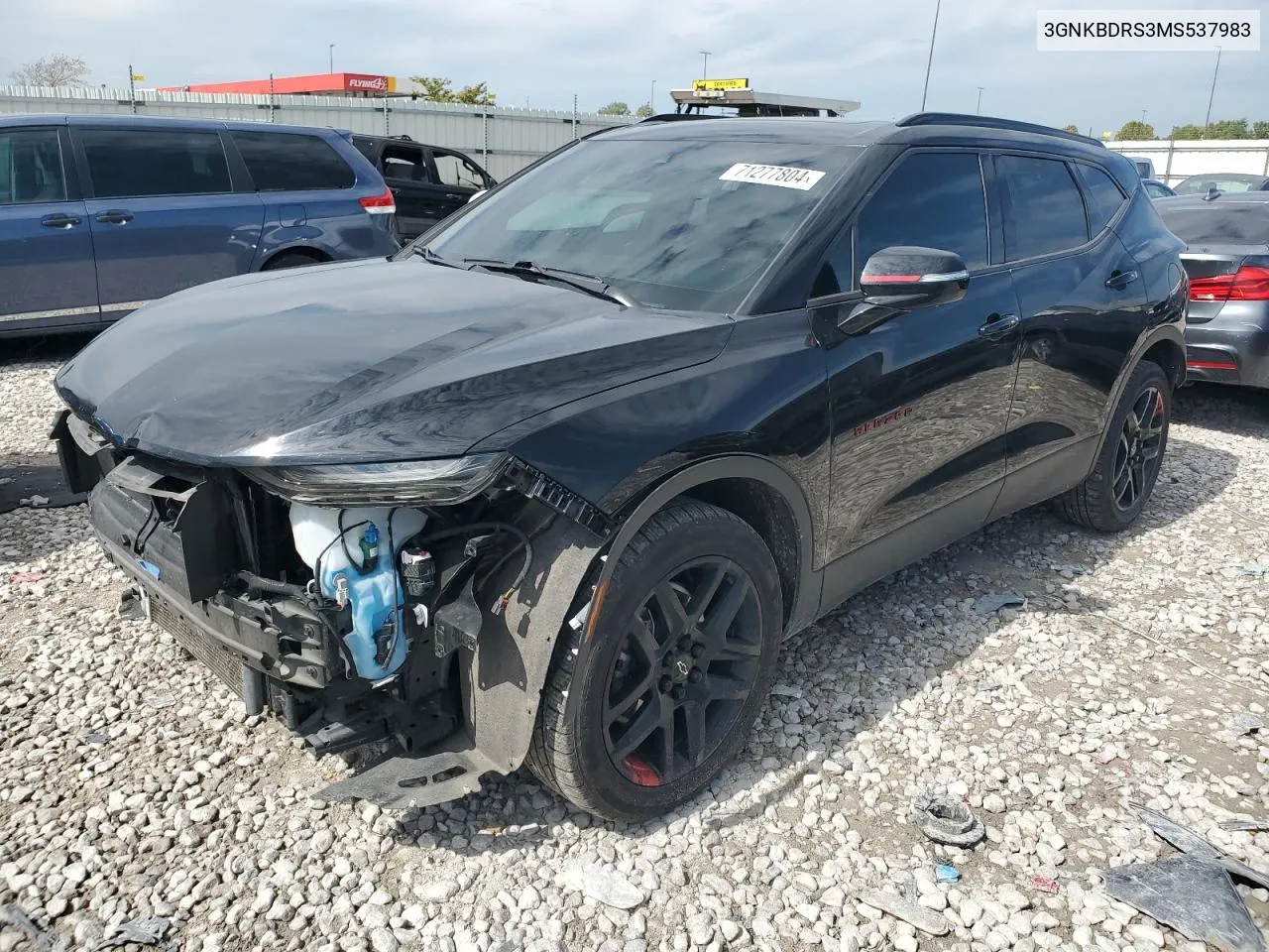 2021 Chevrolet Blazer 3Lt VIN: 3GNKBDRS3MS537983 Lot: 71277804