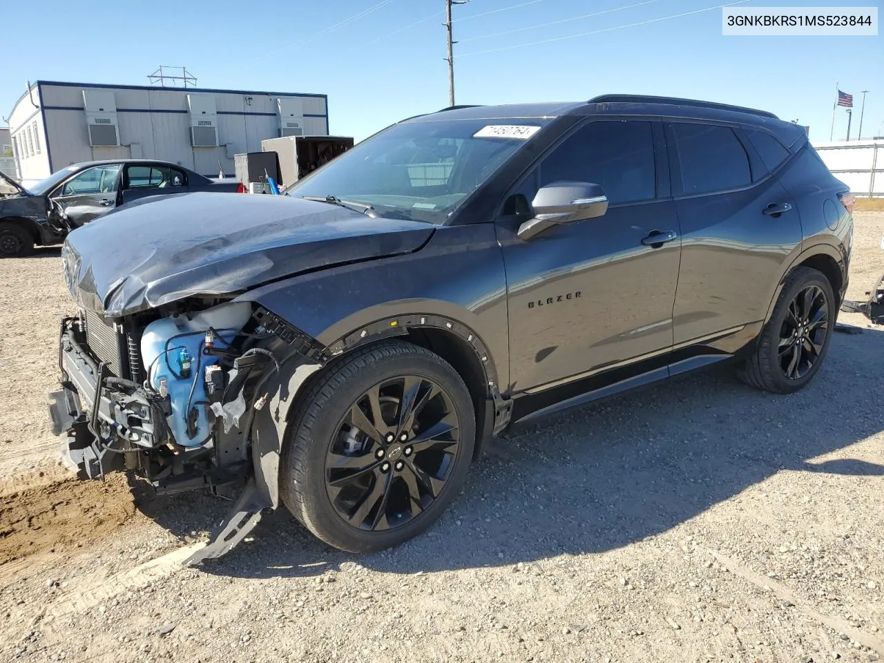 2021 Chevrolet Blazer Rs VIN: 3GNKBKRS1MS523844 Lot: 71450764