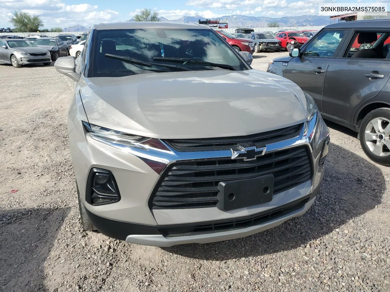 2021 Chevrolet Blazer 1Lt VIN: 3GNKBBRA2MS575085 Lot: 71813834