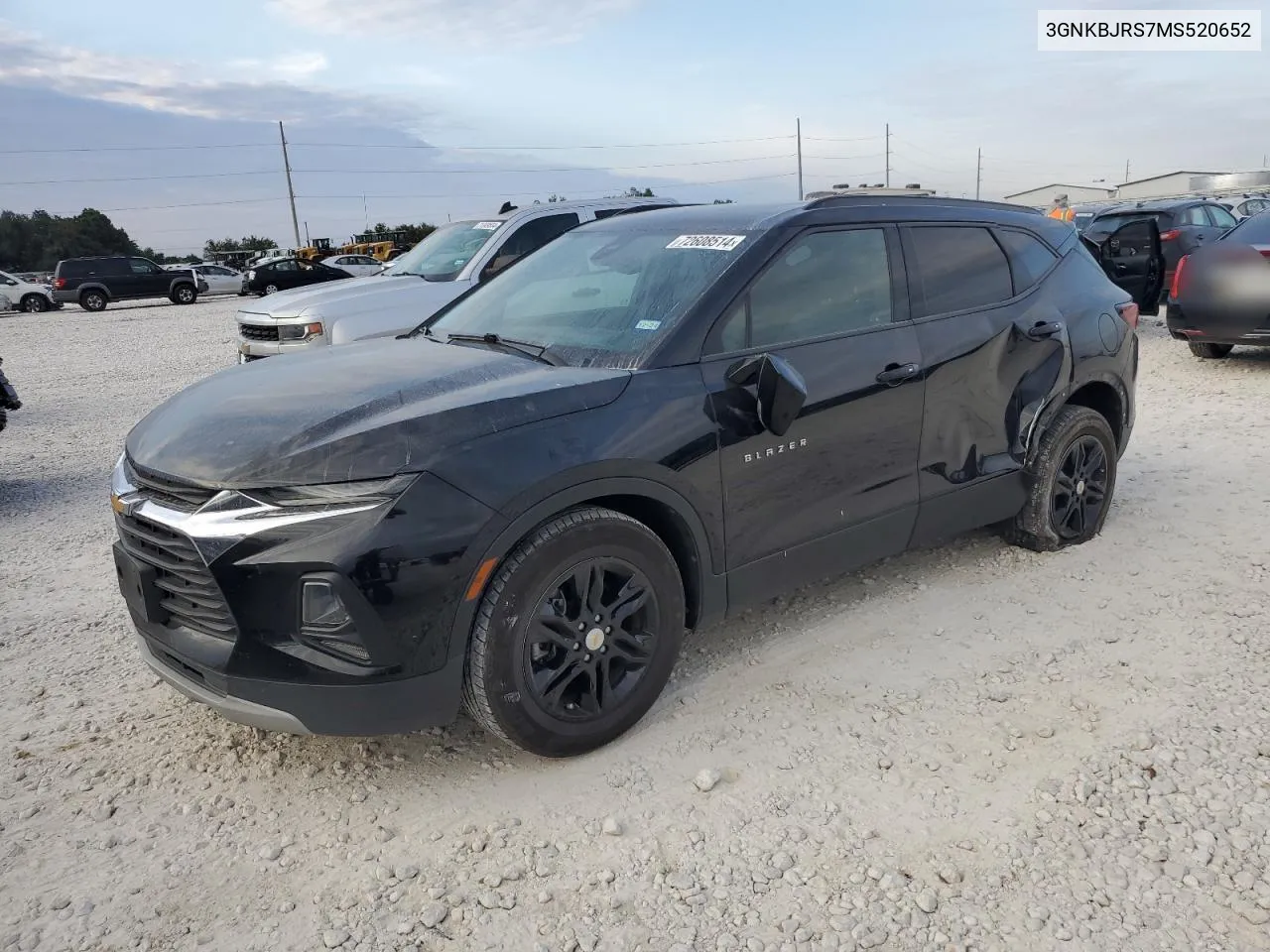 2021 Chevrolet Blazer 3Lt VIN: 3GNKBJRS7MS520652 Lot: 72608514