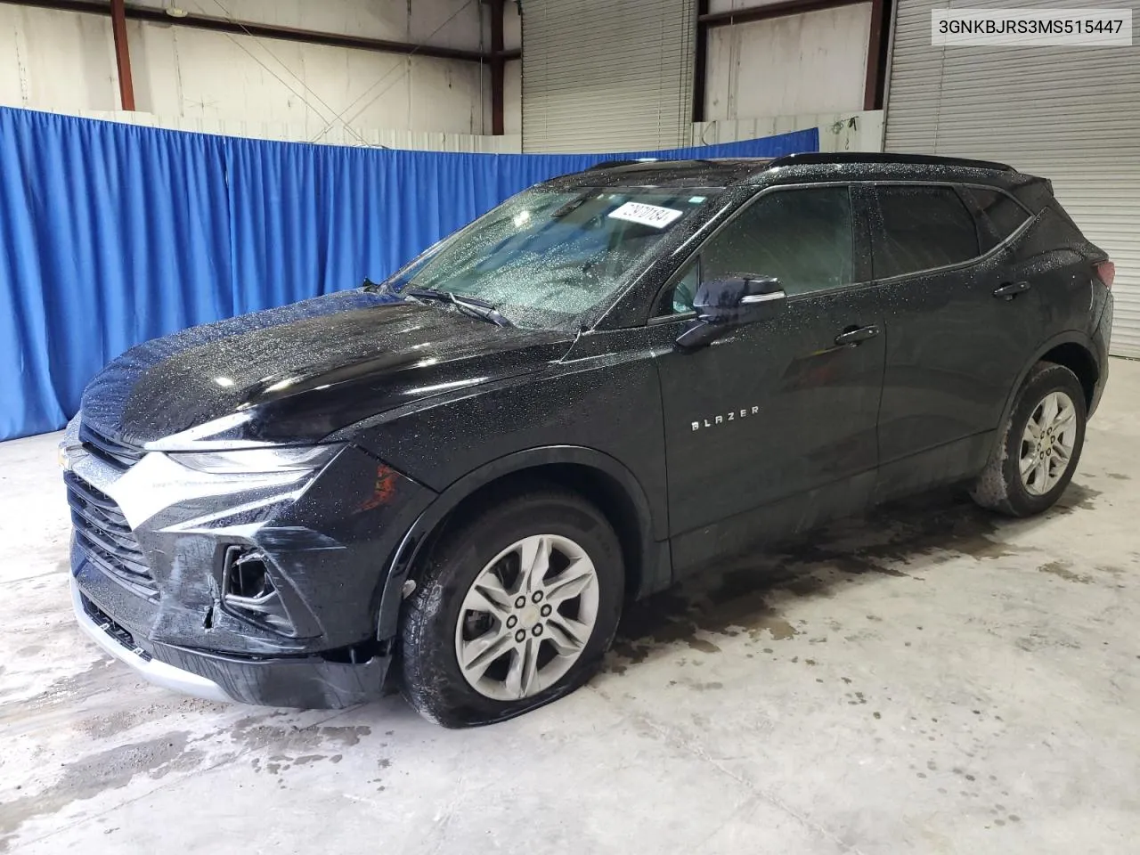 2021 Chevrolet Blazer 3Lt VIN: 3GNKBJRS3MS515447 Lot: 72970184