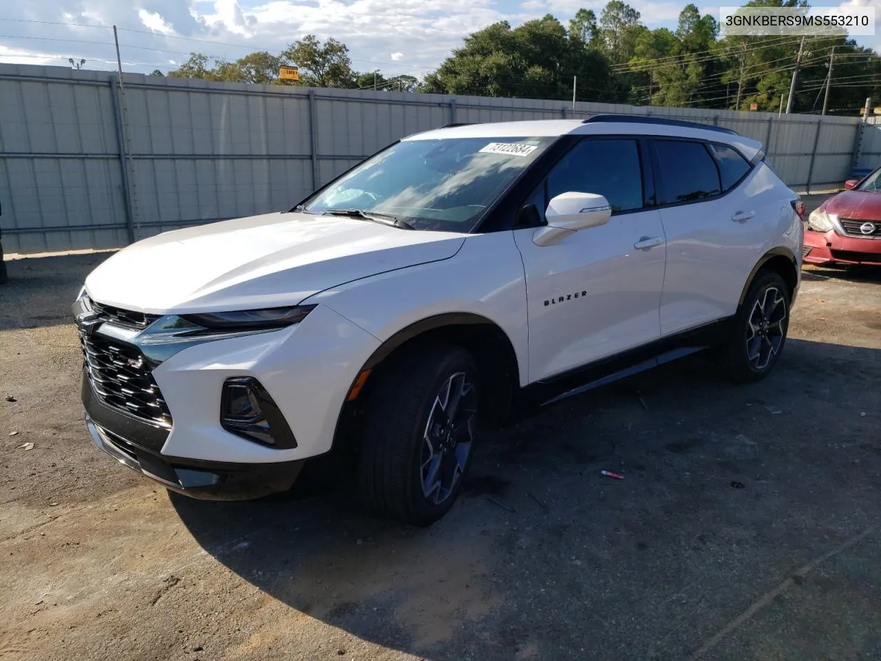 2021 Chevrolet Blazer Rs VIN: 3GNKBERS9MS553210 Lot: 73122684