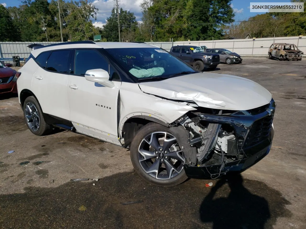 2021 Chevrolet Blazer Rs VIN: 3GNKBERS9MS553210 Lot: 73122684