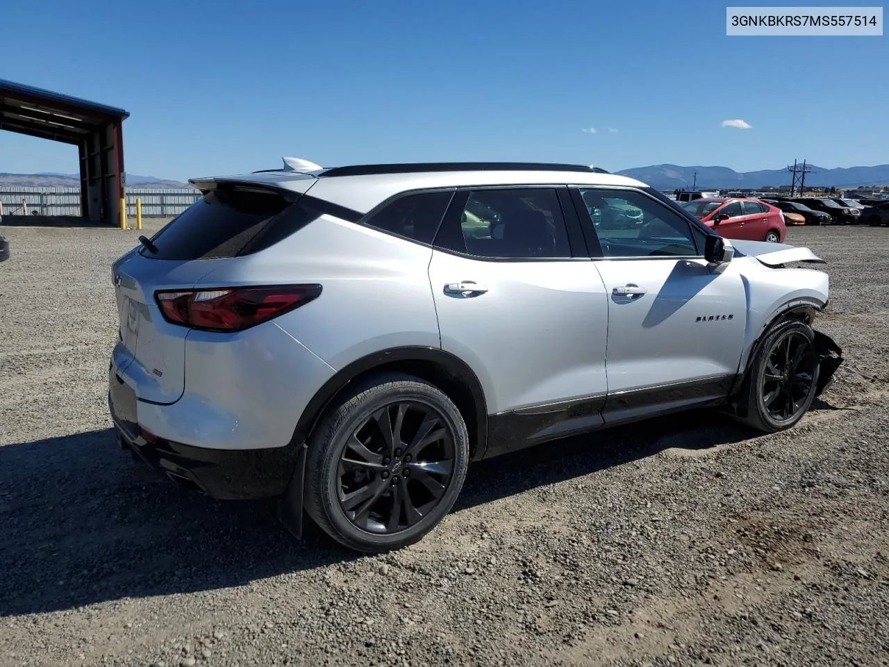 2021 Chevrolet Blazer Rs VIN: 3GNKBKRS7MS557514 Lot: 73229294