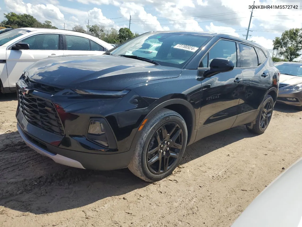 2021 Chevrolet Blazer 2Lt VIN: 3GNKBHR41MS572742 Lot: 73788924