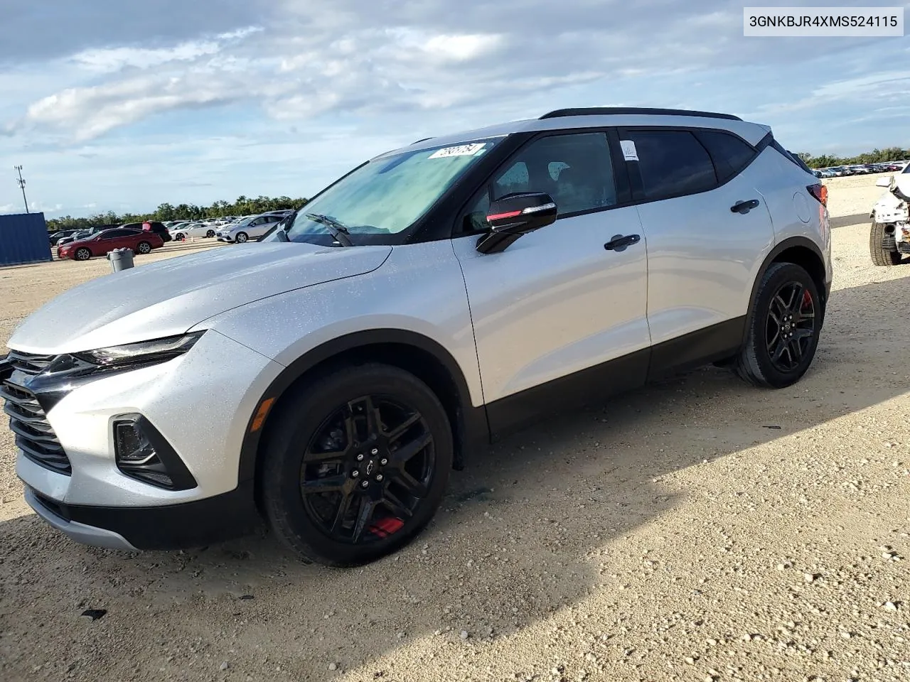 2021 Chevrolet Blazer 3Lt VIN: 3GNKBJR4XMS524115 Lot: 73931754