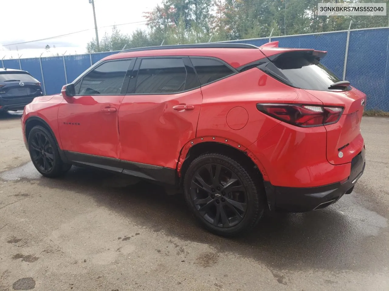 2021 Chevrolet Blazer Rs VIN: 3GNKBKRS7MS552040 Lot: 74572744