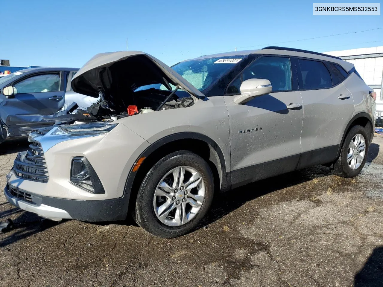 2021 Chevrolet Blazer 2Lt VIN: 3GNKBCRS5MS532553 Lot: 74752844