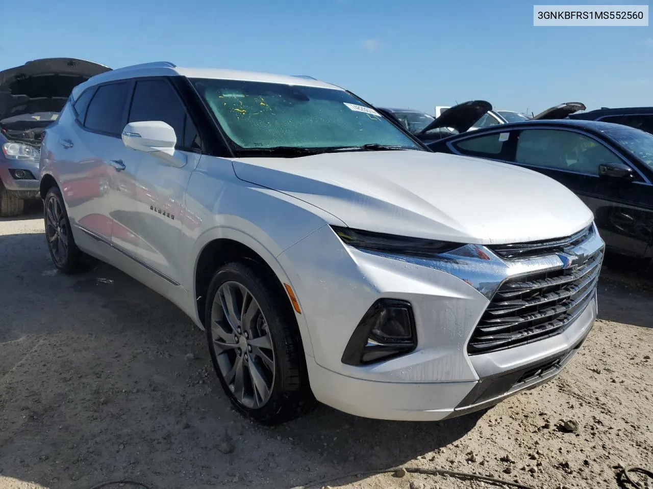 2021 Chevrolet Blazer Premier VIN: 3GNKBFRS1MS552560 Lot: 74828674