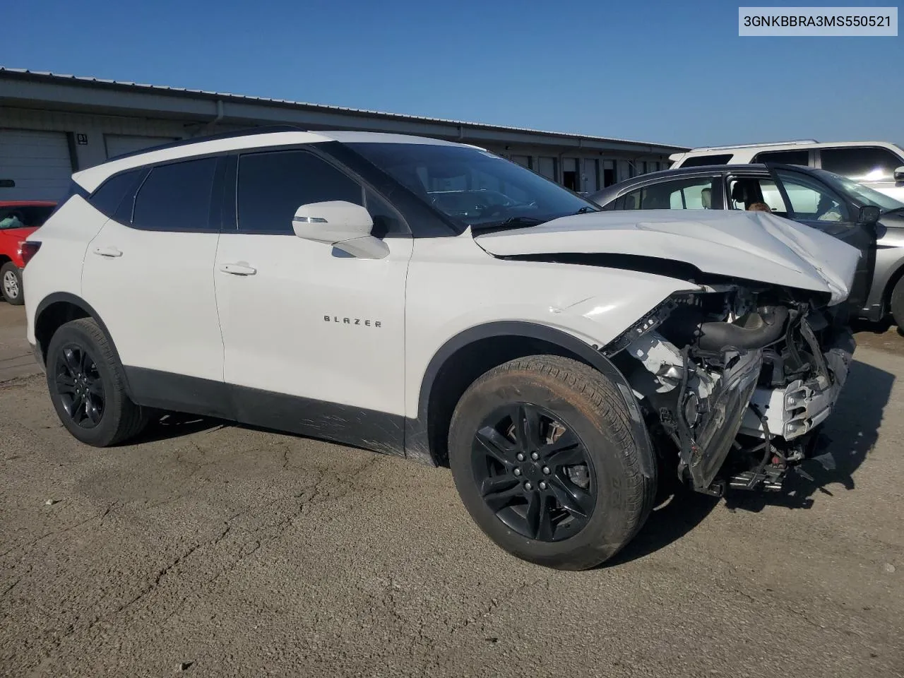 2021 Chevrolet Blazer 1Lt VIN: 3GNKBBRA3MS550521 Lot: 75077424