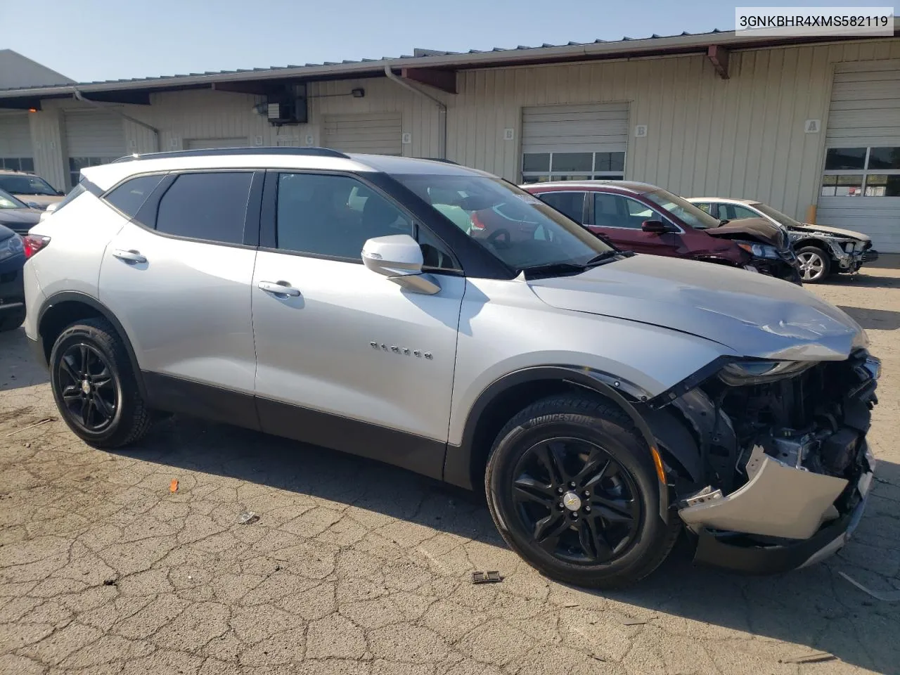 2021 Chevrolet Blazer 2Lt VIN: 3GNKBHR4XMS582119 Lot: 75101034