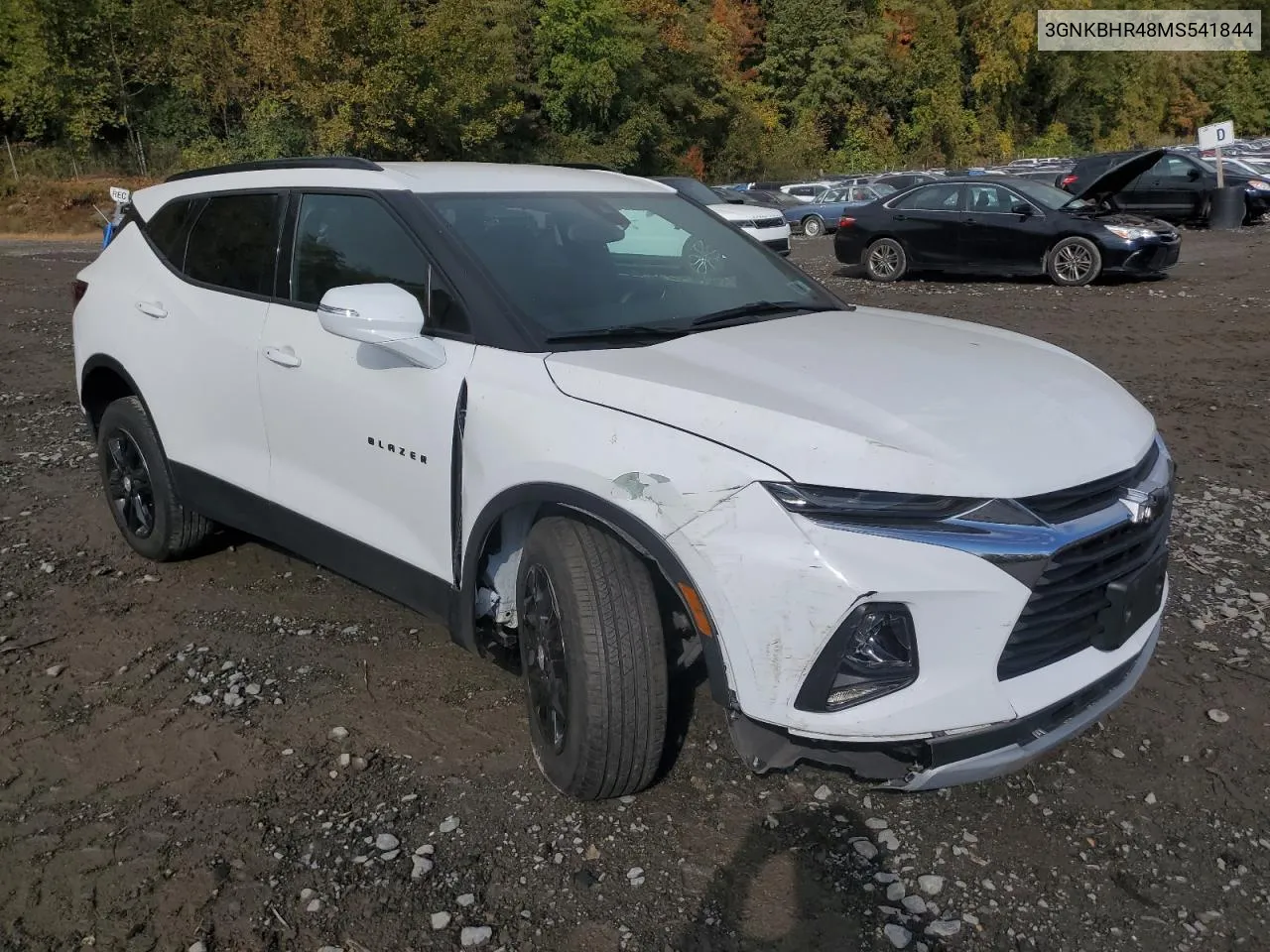 2021 Chevrolet Blazer 2Lt VIN: 3GNKBHR48MS541844 Lot: 75297104