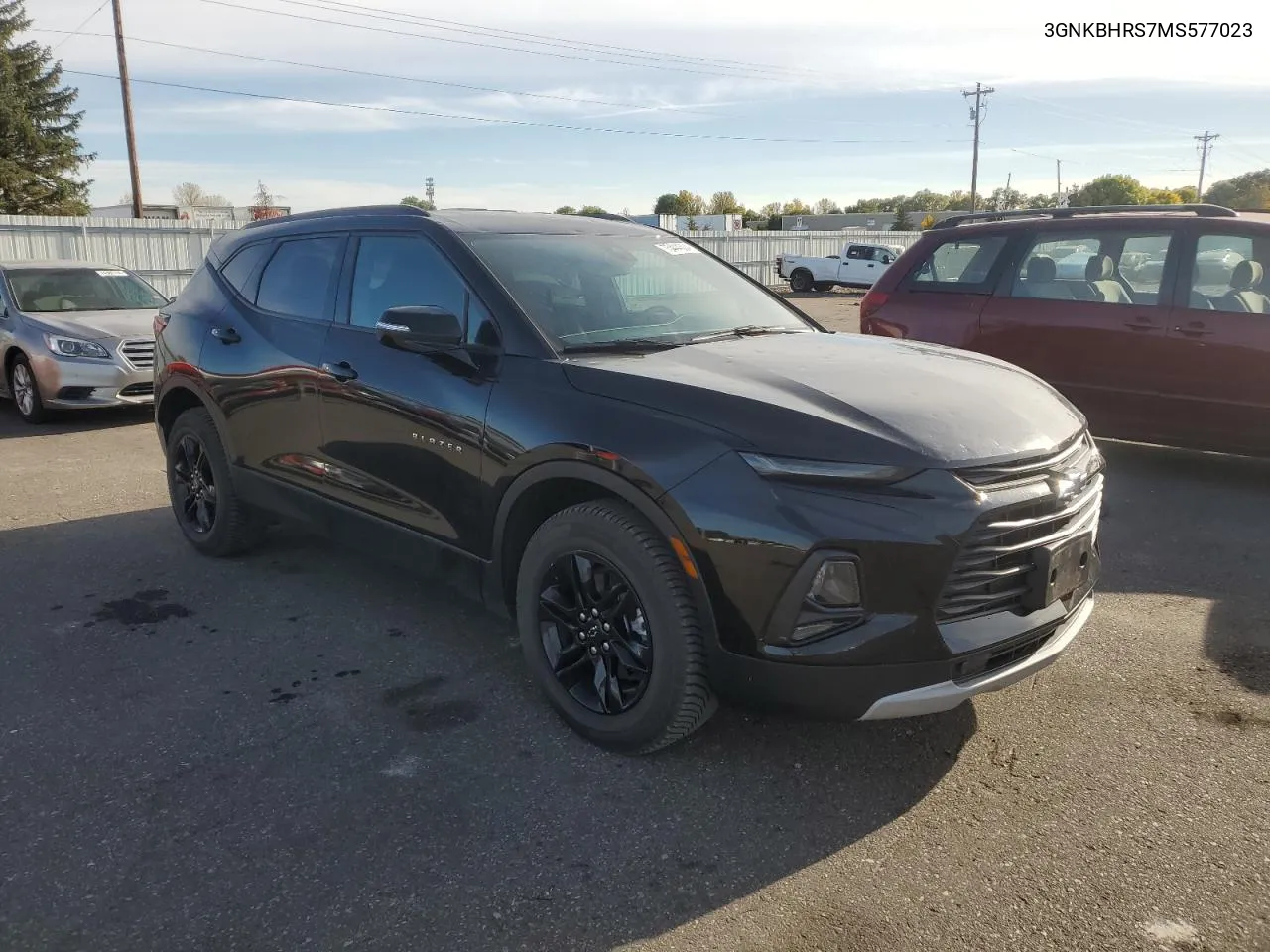 2021 Chevrolet Blazer 2Lt VIN: 3GNKBHRS7MS577023 Lot: 75444304