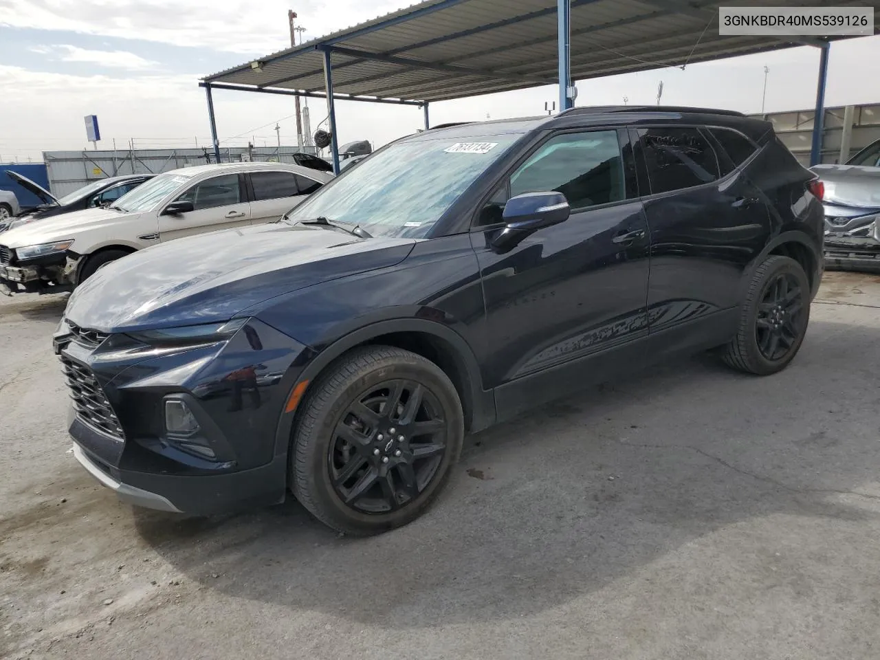 2021 Chevrolet Blazer 3Lt VIN: 3GNKBDR40MS539126 Lot: 76137134