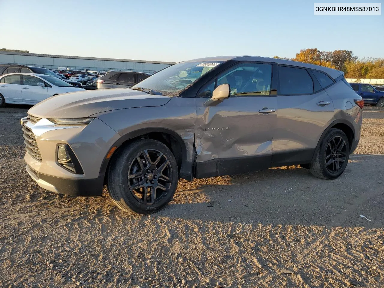 2021 Chevrolet Blazer 2Lt VIN: 3GNKBHR48MS587013 Lot: 76301044