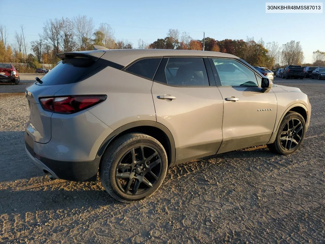 2021 Chevrolet Blazer 2Lt VIN: 3GNKBHR48MS587013 Lot: 76301044