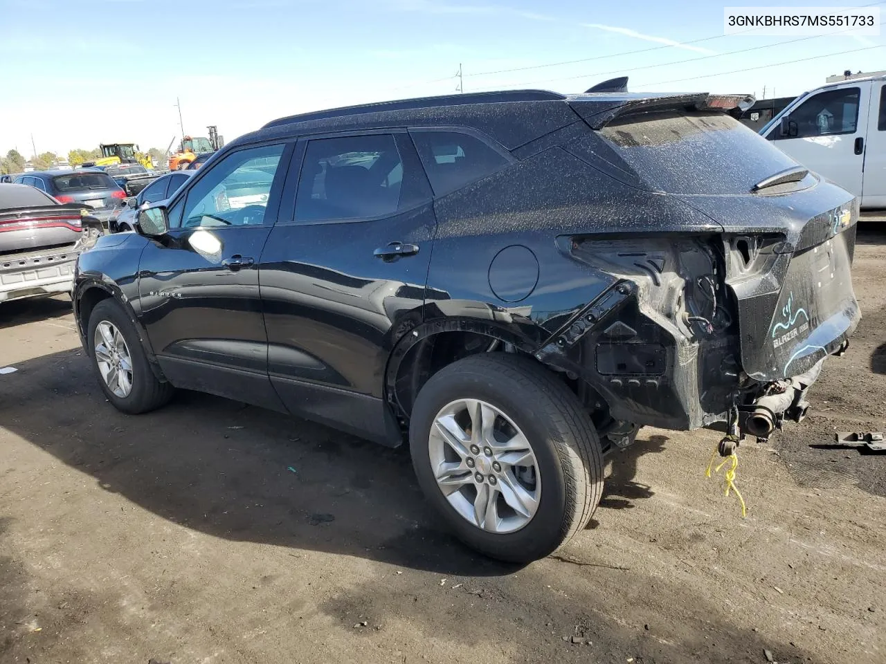 2021 Chevrolet Blazer 2Lt VIN: 3GNKBHRS7MS551733 Lot: 76410354