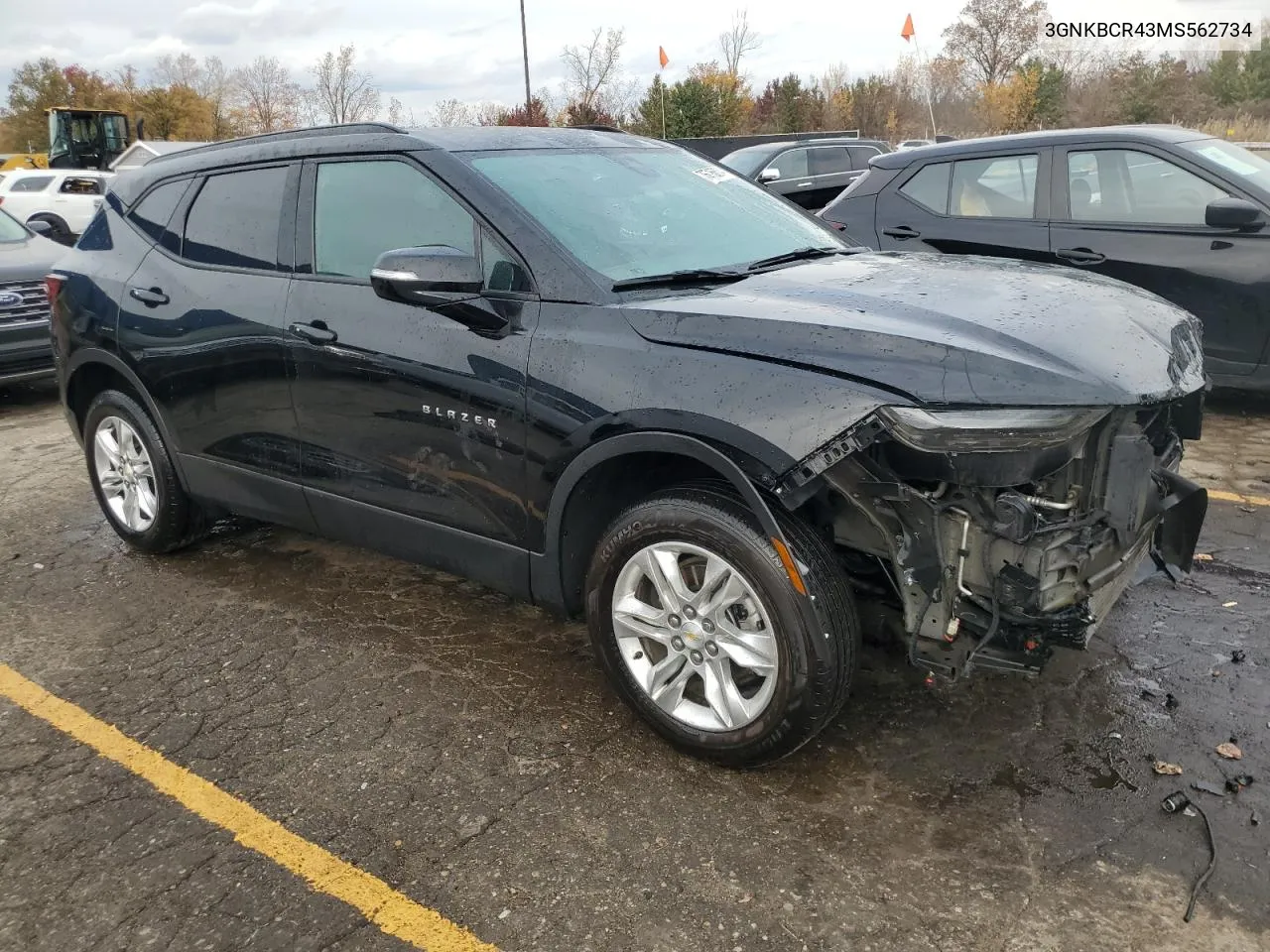 2021 Chevrolet Blazer 2Lt VIN: 3GNKBCR43MS562734 Lot: 76716604