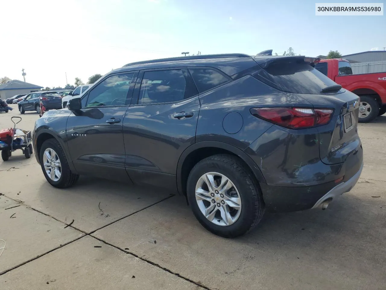 2021 Chevrolet Blazer 1Lt VIN: 3GNKBBRA9MS536980 Lot: 76765144