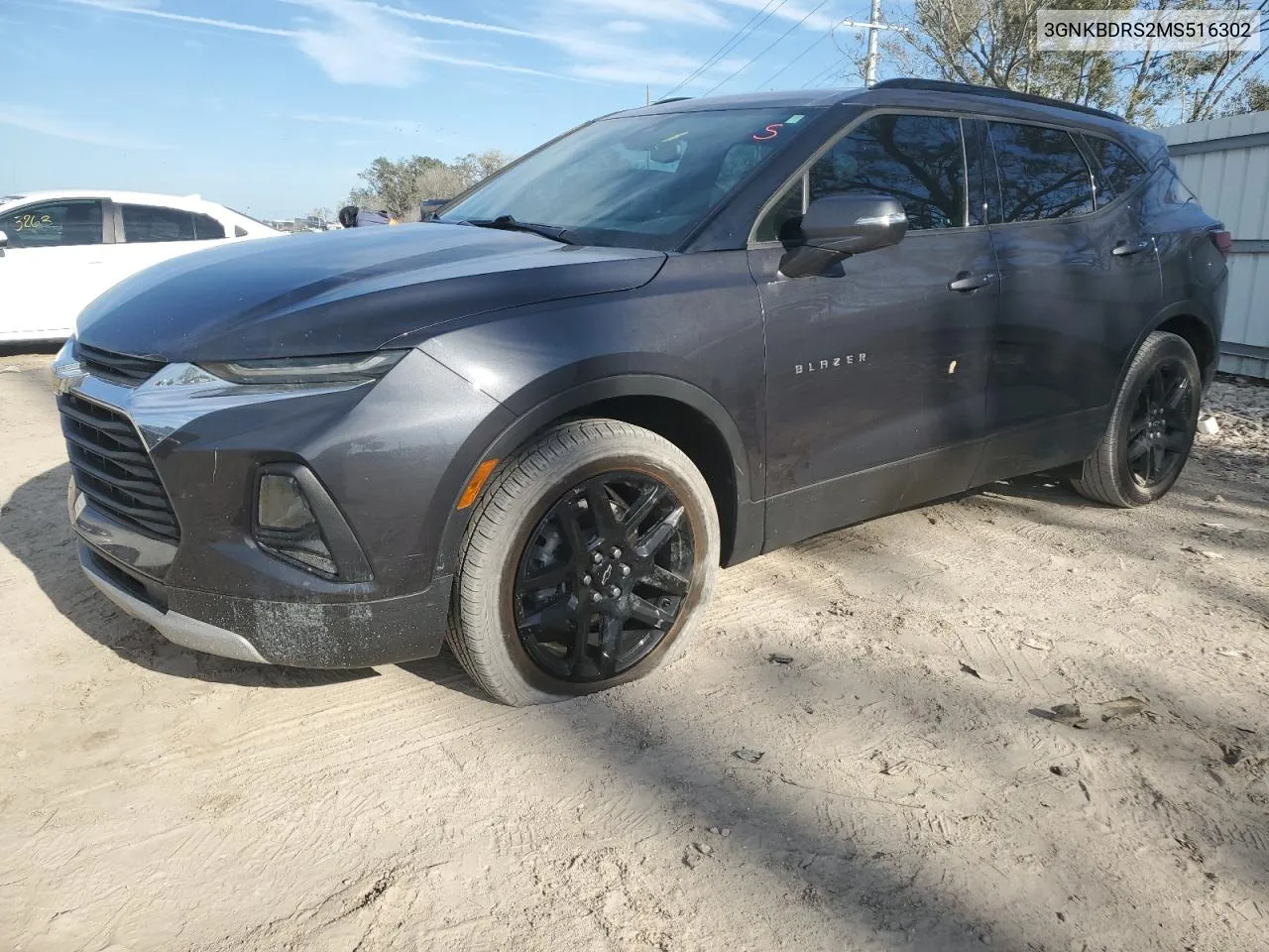 2021 Chevrolet Blazer 3Lt VIN: 3GNKBDRS2MS516302 Lot: 76814414