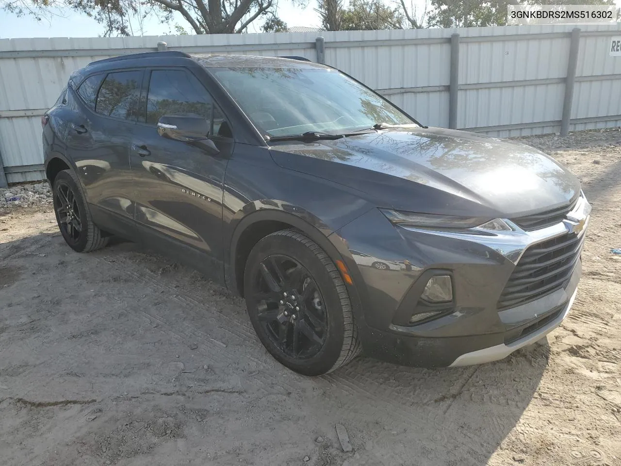 2021 Chevrolet Blazer 3Lt VIN: 3GNKBDRS2MS516302 Lot: 76814414