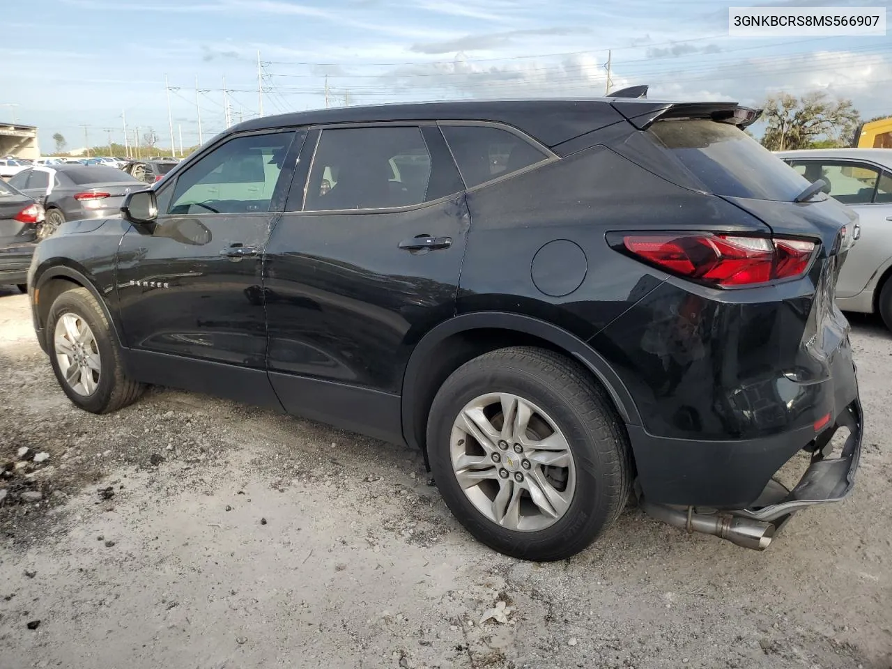 2021 Chevrolet Blazer 2Lt VIN: 3GNKBCRS8MS566907 Lot: 77120374