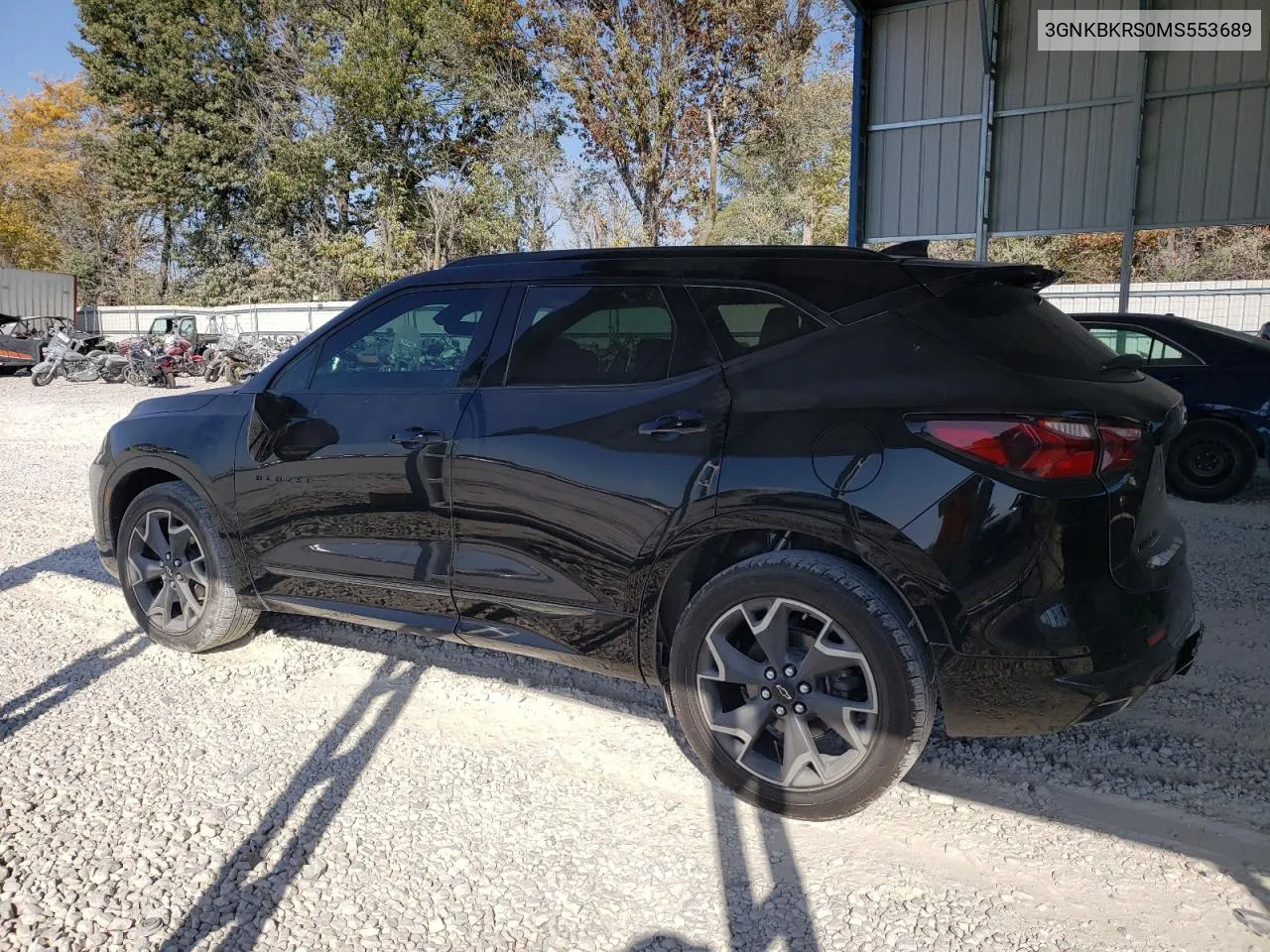 2021 Chevrolet Blazer Rs VIN: 3GNKBKRS0MS553689 Lot: 77126404