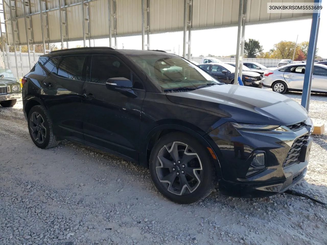 2021 Chevrolet Blazer Rs VIN: 3GNKBKRS0MS553689 Lot: 77126404