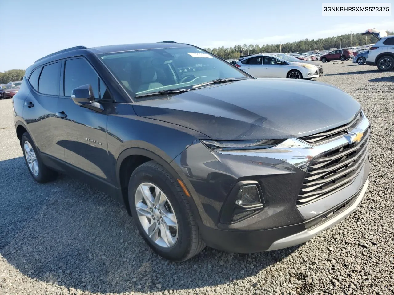 2021 Chevrolet Blazer 2Lt VIN: 3GNKBHRSXMS523375 Lot: 77503654