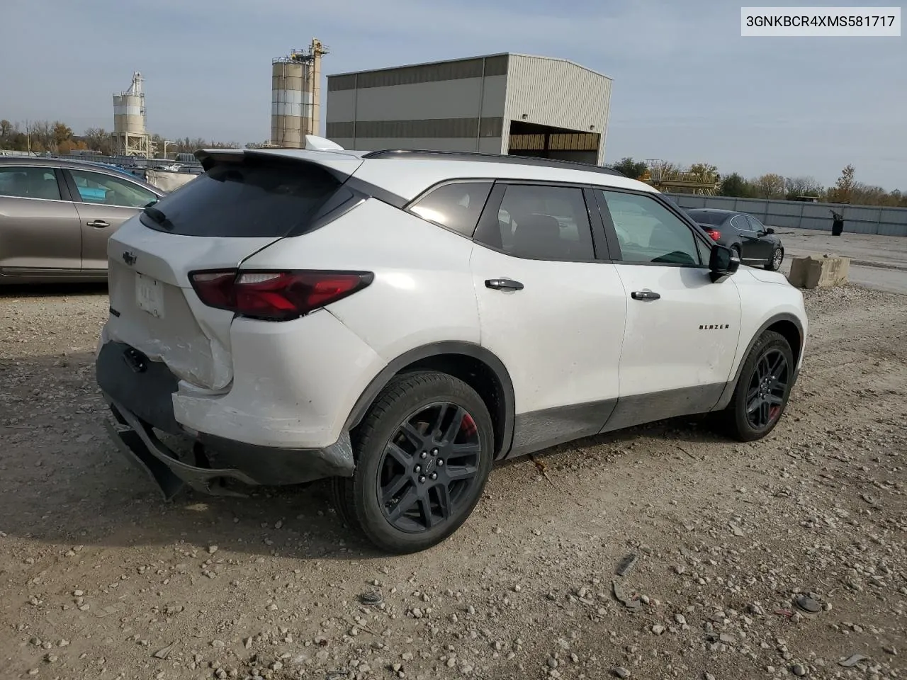 2021 Chevrolet Blazer 2Lt VIN: 3GNKBCR4XMS581717 Lot: 77856794