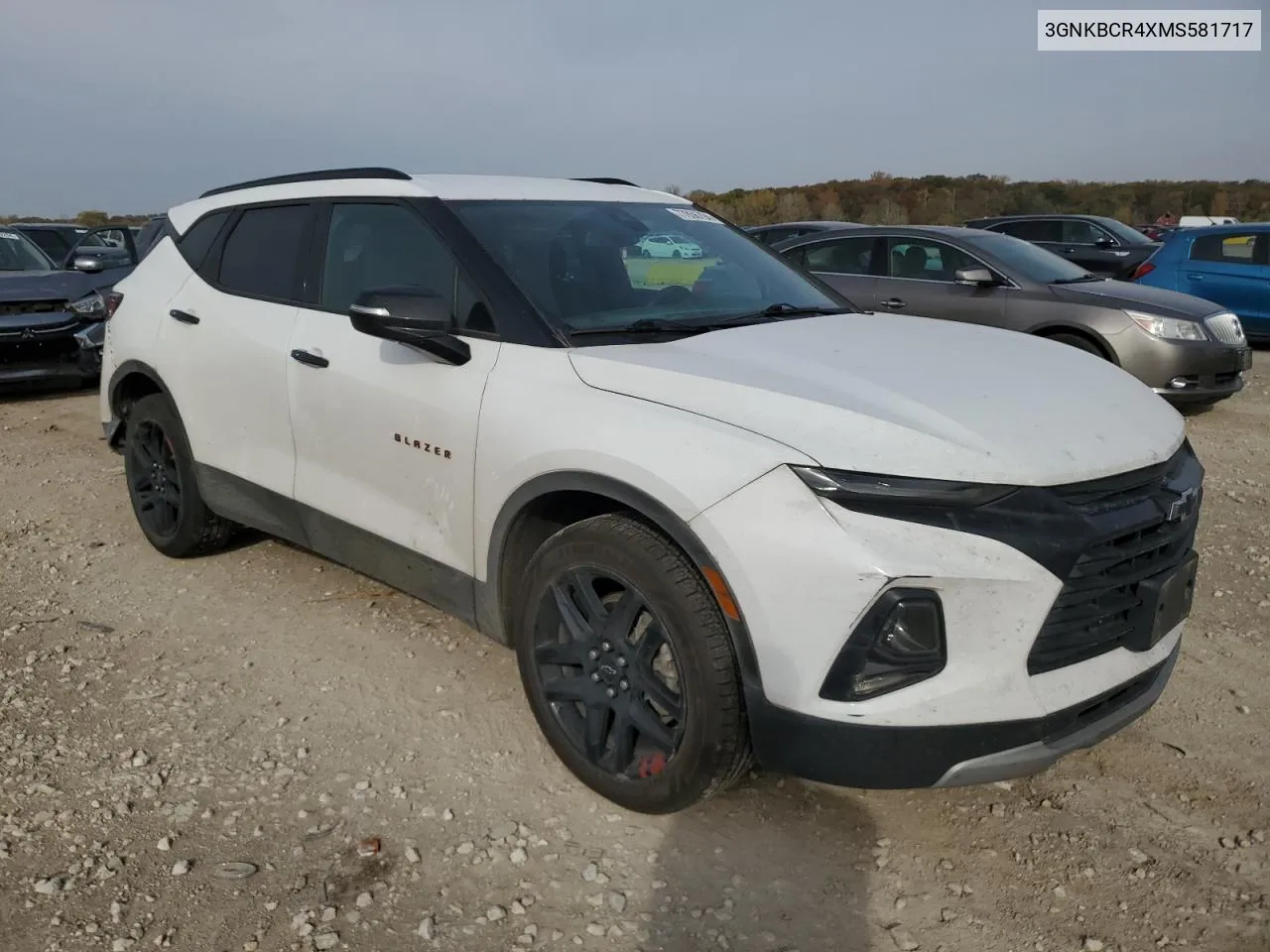 2021 Chevrolet Blazer 2Lt VIN: 3GNKBCR4XMS581717 Lot: 77856794