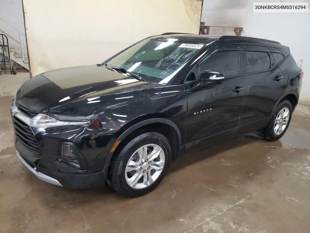 2021 Chevrolet Blazer 2Lt VIN: 3GNKBCRS4MS516294 Lot: 78009324