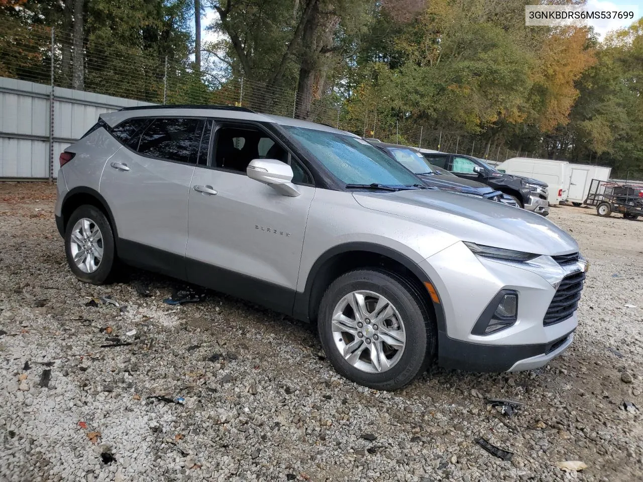 2021 Chevrolet Blazer 3Lt VIN: 3GNKBDRS6MS537699 Lot: 78361024