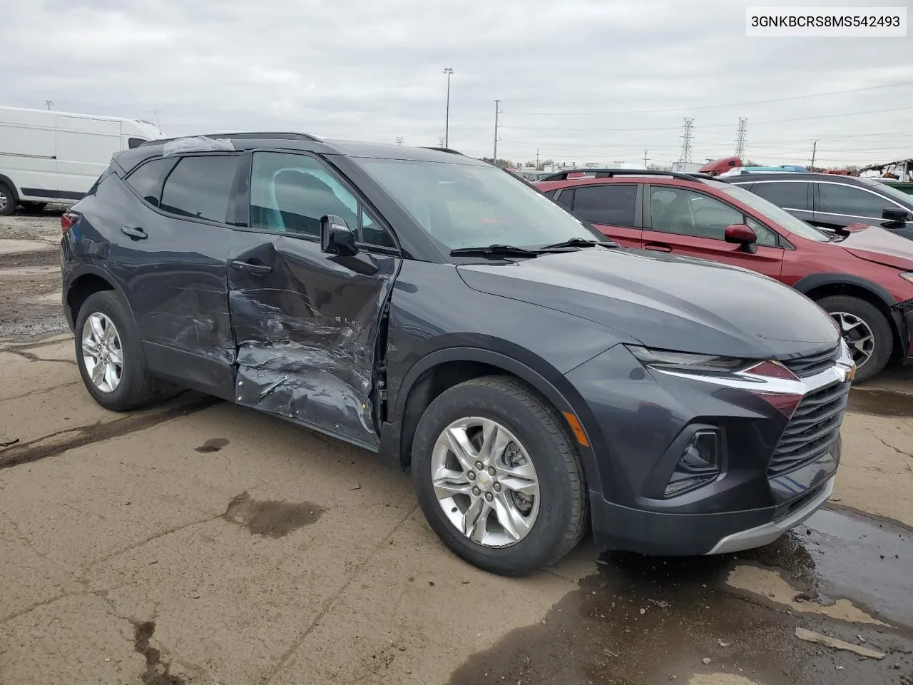 2021 Chevrolet Blazer 2Lt VIN: 3GNKBCRS8MS542493 Lot: 79219704