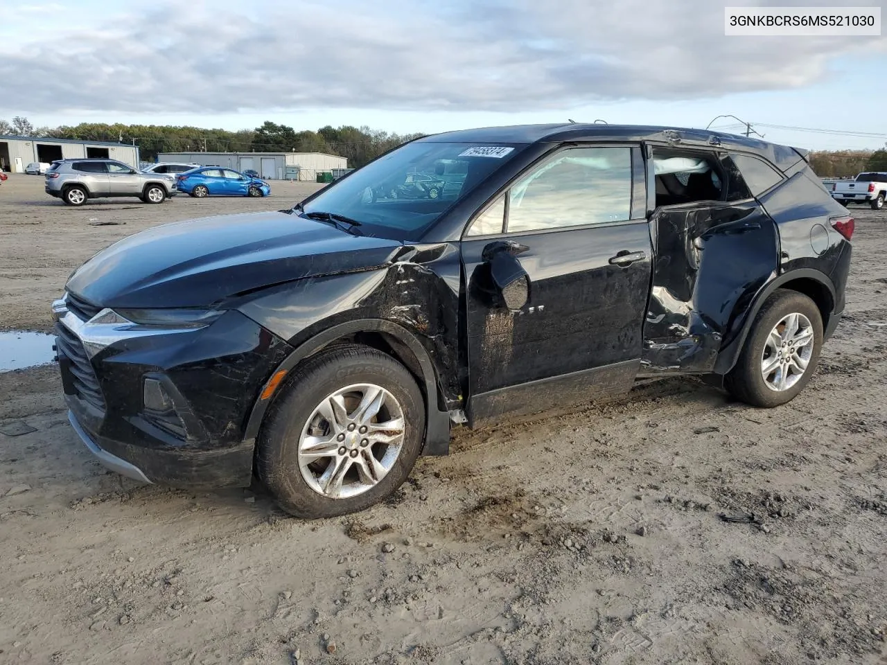 2021 Chevrolet Blazer 2Lt VIN: 3GNKBCRS6MS521030 Lot: 79458374