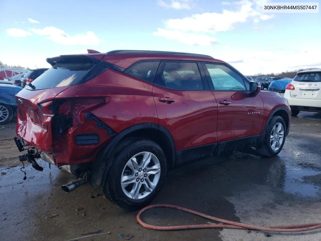 2021 Chevrolet Blazer 2Lt VIN: 3GNKBHR44MS507447 Lot: 79565734